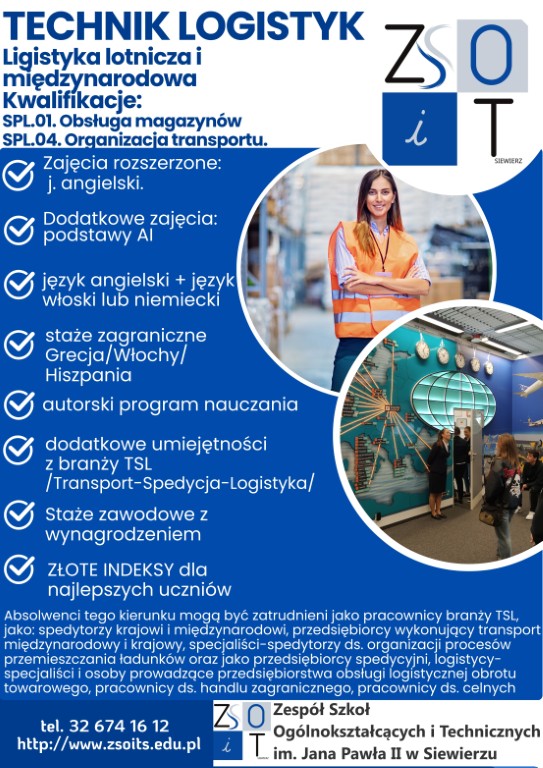 Technik logistyk - zawód przyszłości 